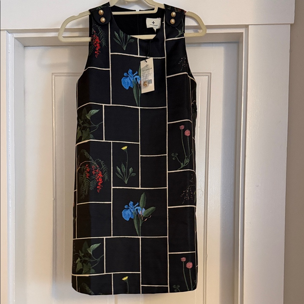 Tuckernuck Black Floral Mini Dress